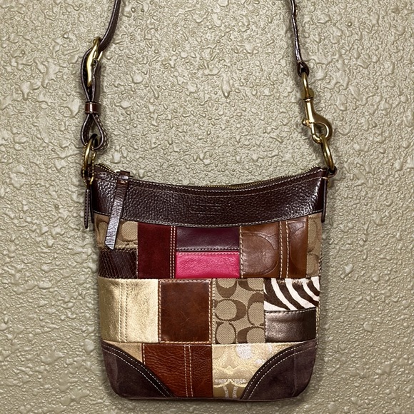 Coach Handbags - COACH Messenger Holiday Multimedia Patchwork Shoulder/Crossbody Bag